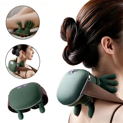 Wireless Neck And Shoulder Massager – 4D Kneading Relief
